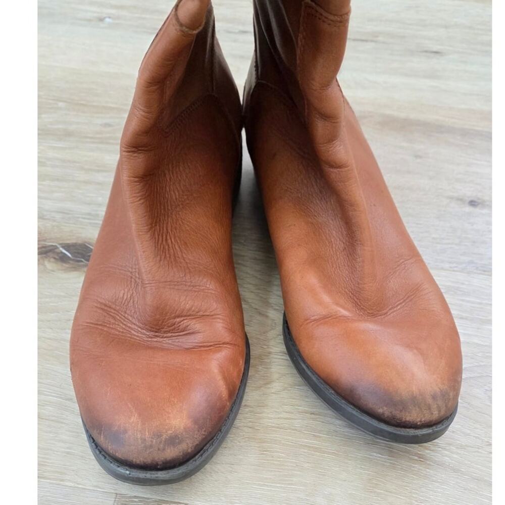 Sam Edelman Whiskey Leather Brown Riding Boot sz 9M $200 Boho Festival Basic - Picture 5 of 7